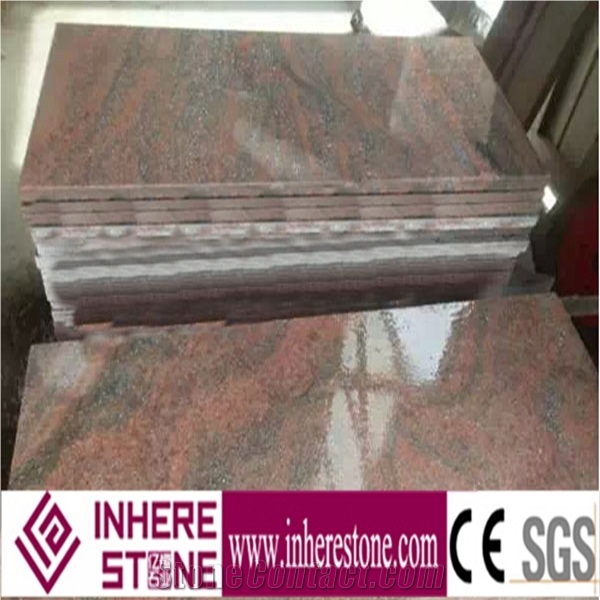 Multicolour Red Granite Tiles & Slabs, China Multicolor Red Granite Slabs & Tiles