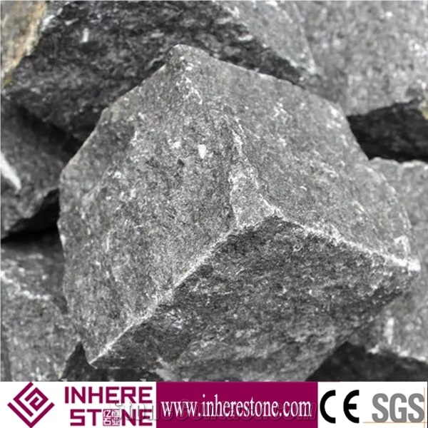 Nature Surface G684 Black Basalt Cube Paving Stone,G3518,Fuding Black Stone,Fujian Black,Padang Nero Paver