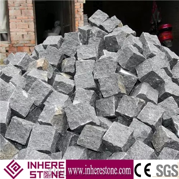 Nature Surface G684 Black Basalt Cube Paving Stone,G3518,Fuding Black Stone,Fujian Black,Padang Nero Paver