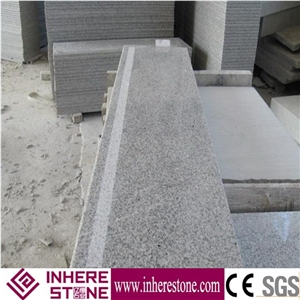 Pepperino Light G603 Granite Stair,Crystal White Granite Steps,G3503 Blanco Gamma Light Gray Stair Riser,Padang Crystal Granite