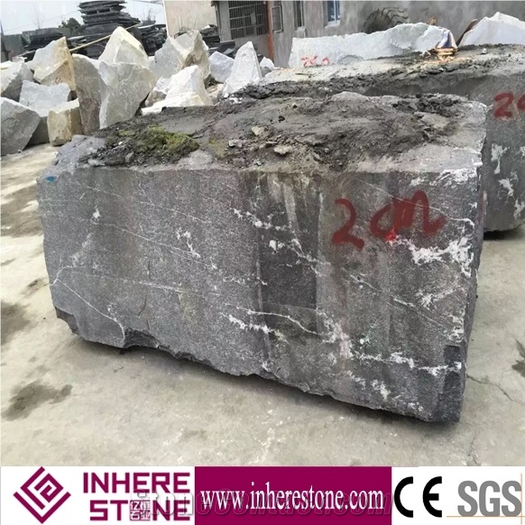 Via Lattea/Jet Mist/Snow Grey/China Black Granite, Granite Block from Quarry