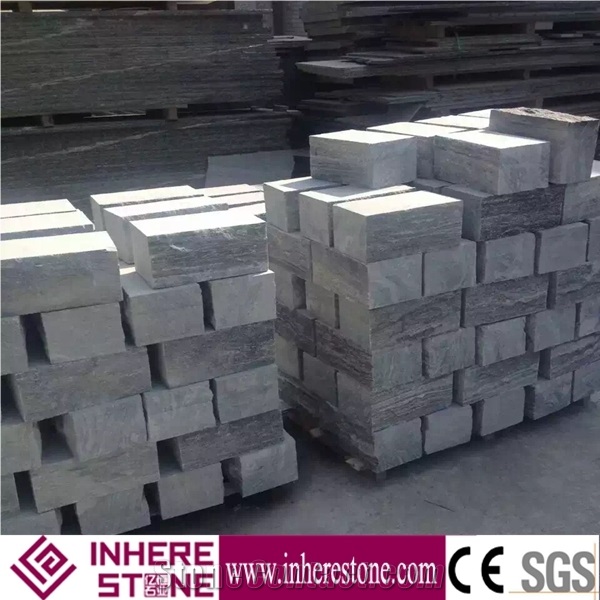 Wood Grain Granite G302 Kerb Stone,Landscape Grey Granite Road Stone,Nero Santiago Curbs