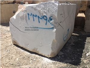 Ghorveh White Marble Block, Iran White Marble