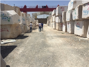 Ghorveh White Marble Block, Iran White Marble