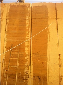 Golden Travertine Blocks, Travertino Giallo Persiano