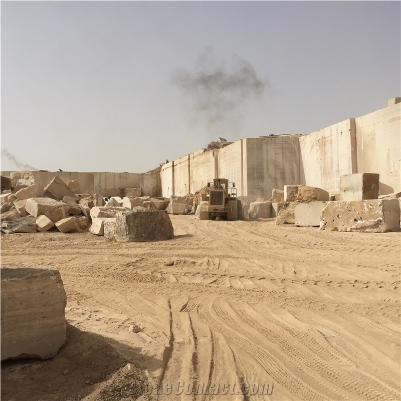 Persian Silver Travertine Block, Iran Grey Travertine