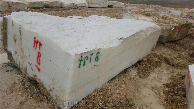 Super White Onyx, Onice Bianco White Onyx Block