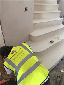 Bespoke Limestone Staircase Installation