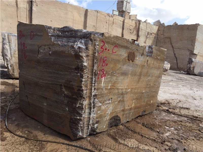 Silver Travertine Blocks, Grey Travertine Blocks
