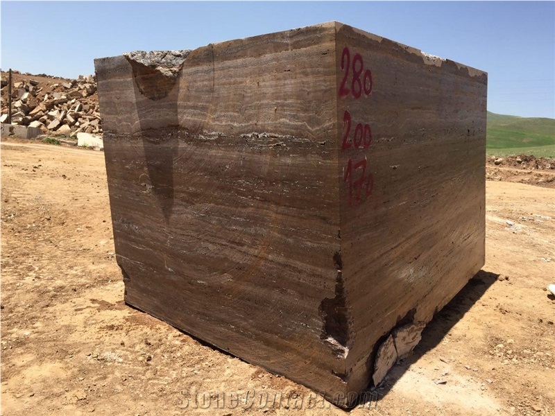 Silver Travertine Blocks, Grey Travertine Blocks