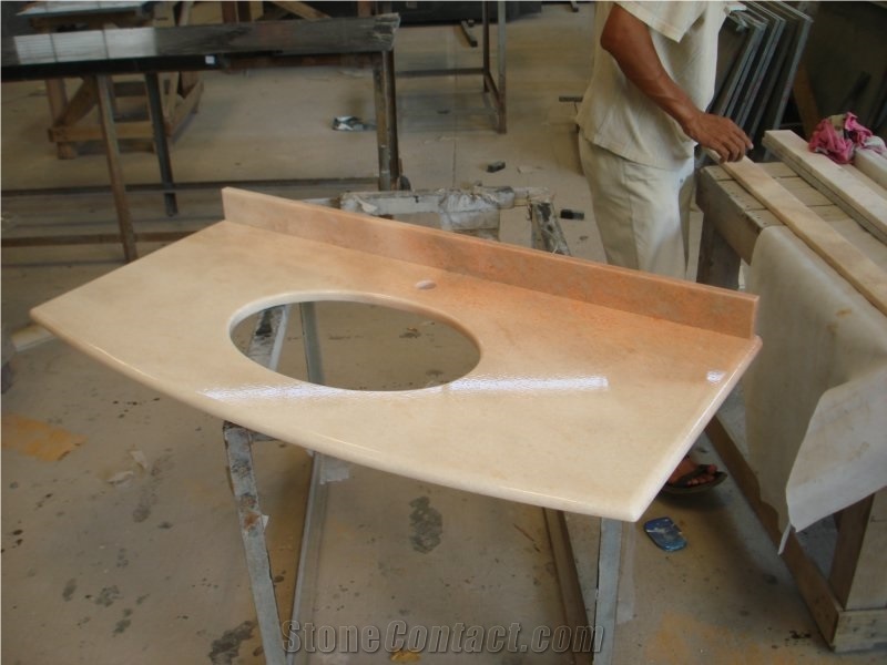 Marble Bathroom Counter Top / Vanity Top