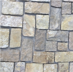 Beige Wall Stone for Exposed Wall, Natural Split Wall Stone in Loose Pieces,Beige Limestone Fieldstone