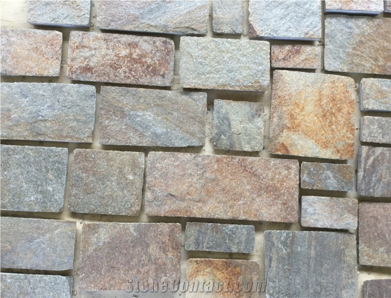Rusty Quartzite Stepping Stone, Regular Rustic Quartzite Slate Paver ,