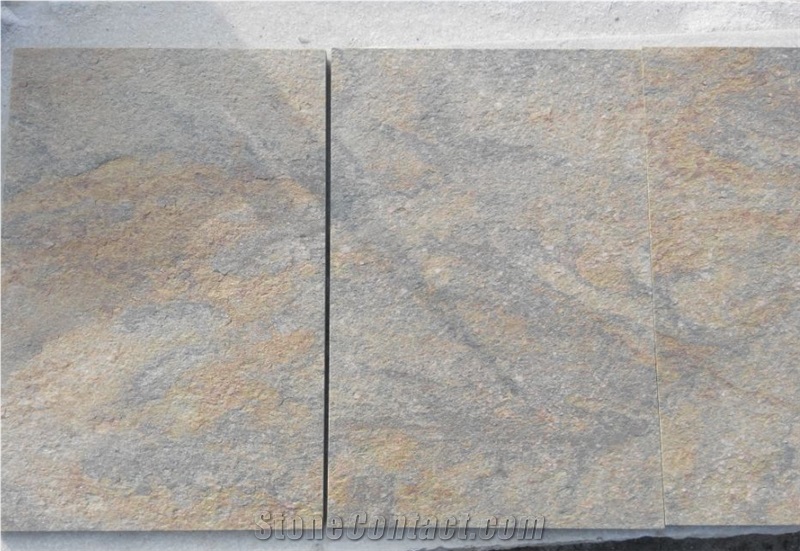 Rusty Quartzite Stone Flamed Tiles, Rusty Quartzite Natural Surface Slab