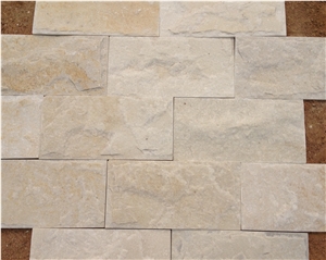 Split Face China Pure White Quartzite Mushroom Stone for Wall Cladding, High Quality Pure White Mushroom Stone for Exposed Wall
