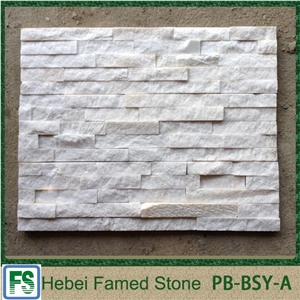 White Thin Stone Panel, White Quartzite Thin Stone Panel for Home Decoration,Cultured Stone Panel for Wall