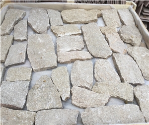 Yellow Wall Cladding, Loose Pieces, Corner Pieces, Chinese Quartzite Loose Wall Cladding Pieces