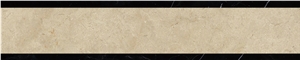  120*600mm Marble Border Tile, Marble Border Water Jet Design, Burder Beige Border Tile, Dark Emperador Border for Home Decoration, Golden Marble Border Design  