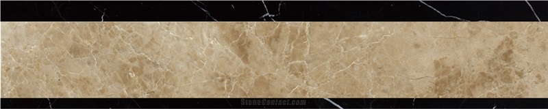  120*600mm Marble Border Tile, Marble Border Water Jet Design, Burder Beige Border Tile, Dark Emperador Border for Home Decoration, Golden Marble Border Design  