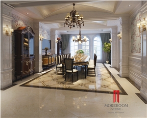 600*600 mm Acid-Resistant Polished Flooring Cross Design Porcelain Marble Ceramic Tile