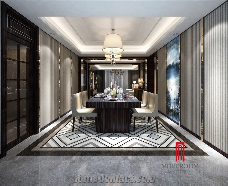 600*600 mm Acid-Resistant Polished Flooring Cross Design Porcelain Marble Ceramic Tile