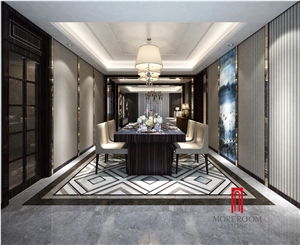 600*600 mm Acid-Resistant Polished Flooring Cross Design Porcelain Marble Ceramic Tile