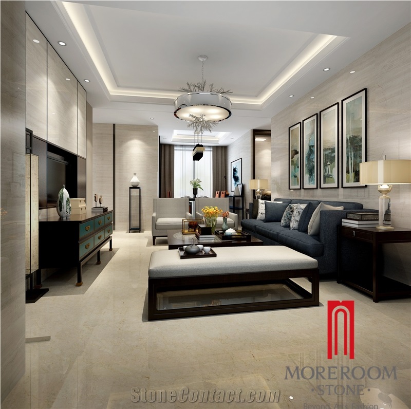 600*900mm Earl Beige Pattern Porcelain Marble Tile Flooring in Dining Room, Porcelain Beige