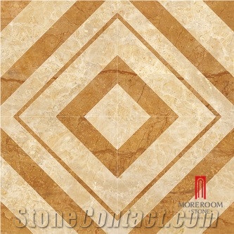 800*800 Water Jet High Polished Beige Marble Tile for Flooring Tiles Prices
