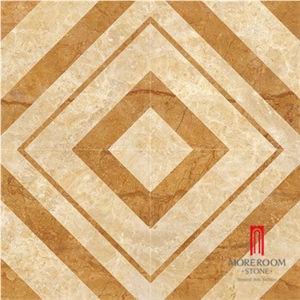 800*800 Water Jet High Polished Beige Marble Tile for Flooring Tiles Prices