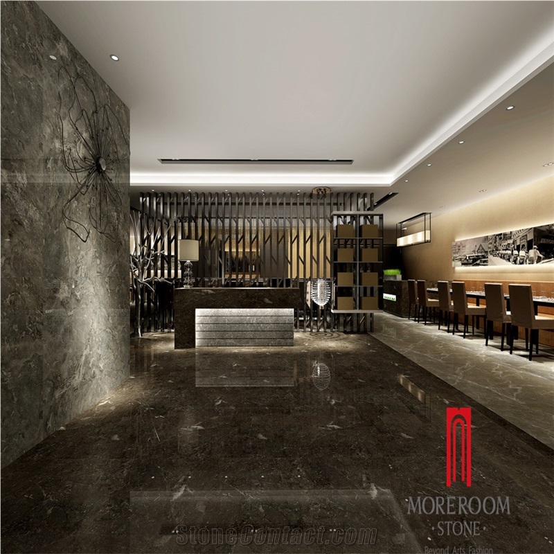 800*800mm Non Slip Grey Porcelain Floor Tile for Bathroom, Pisa Grey Porcelain Marble Tile