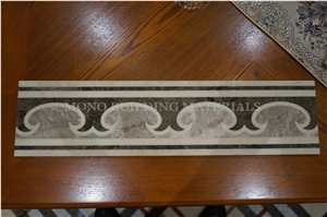 Chinese Marble Border, 150*600mm Stone Border Designs, Water Jet Marble Border Line