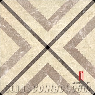 Chinese Modern Artistic High Polished Acid-Resistant and Light Beige Porcelain Marble Tile for Floor Design