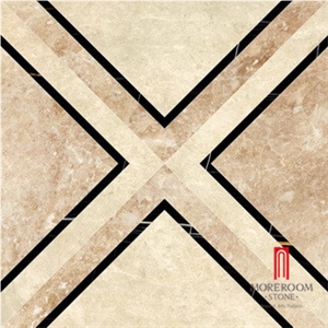 Chinese Modern Artistic High Polished Acid-Resistant and Light Beige Porcelain Marble Tile for Floor Design