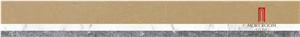Chinese Style Glazed Polished Beige Porcelain Decors Border