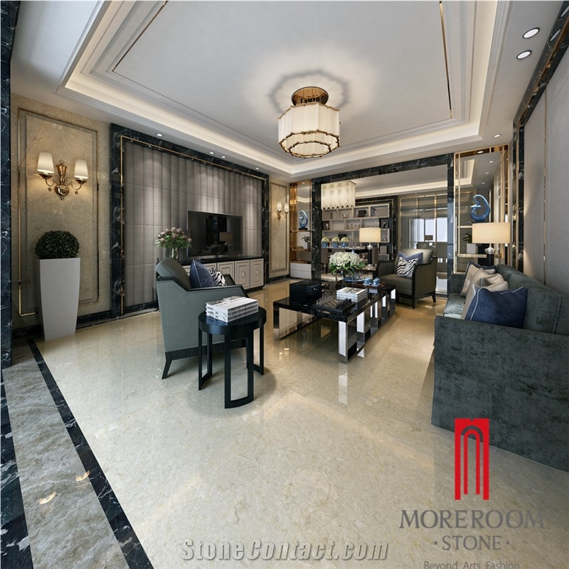 Cream Porcelain Marble Tile, Cream Ceramic Tile with Ultraman Marble Pattern 