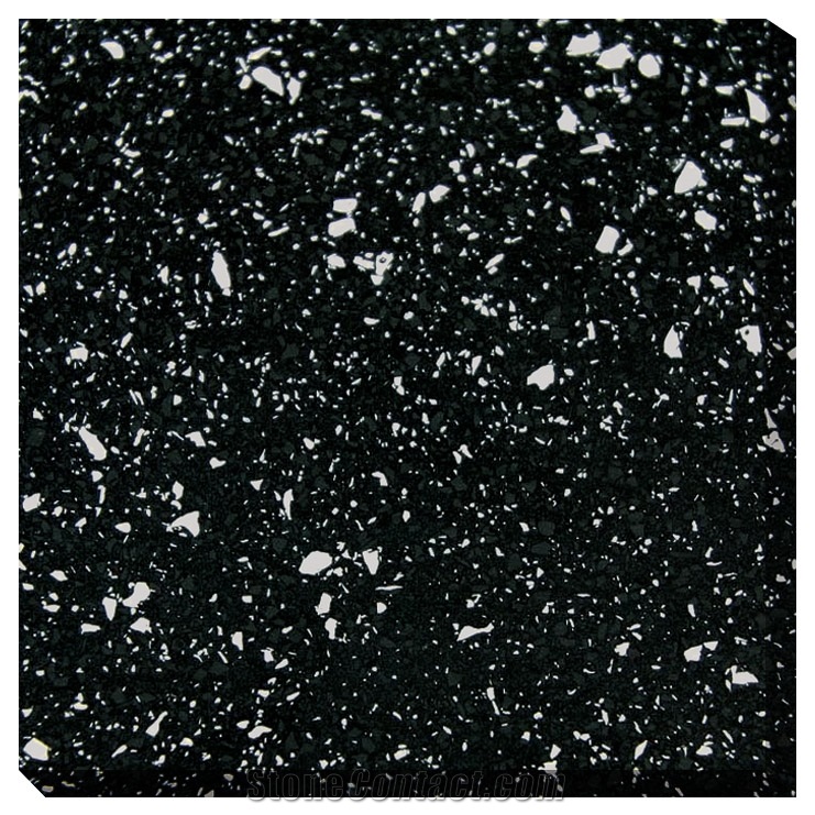 Environmental and Non-Toxic Quartz Stone with White Partical Crystal Custom Engineered Stone