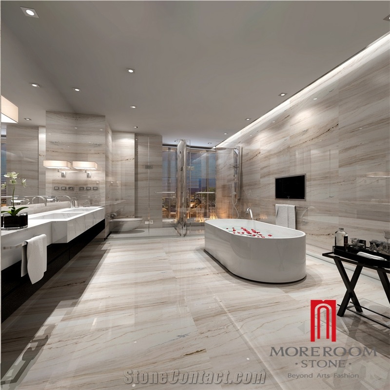 First Choice Artemis Aran White Glazed Porcelain Tile, Highly Polished Porcelain Marble Cream Tile