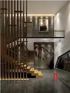Foshan High Polished Messi Grey Marble Tile for Flooring Tiles Prices