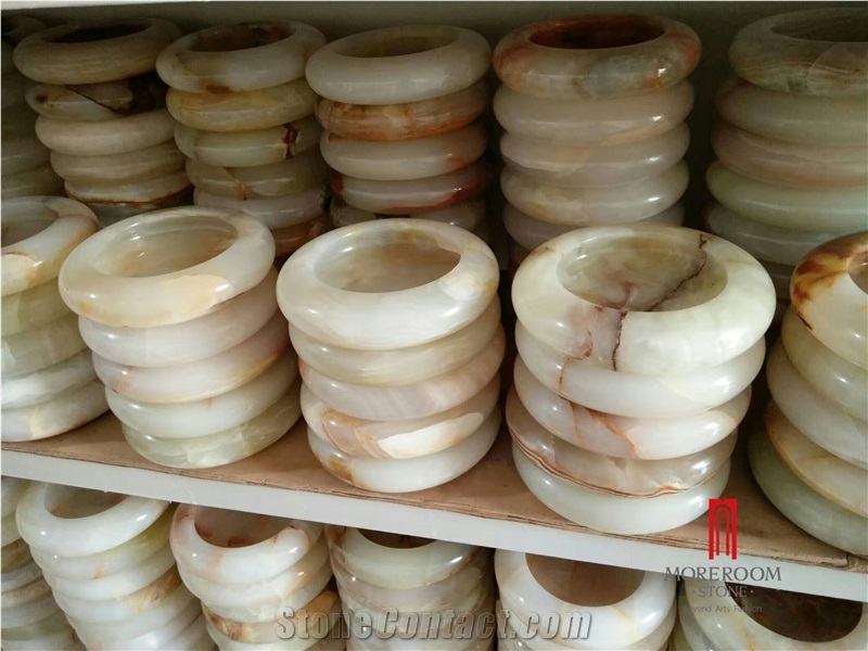 Foshan Sapphire Jade Onyx Round Cigar Ashtray