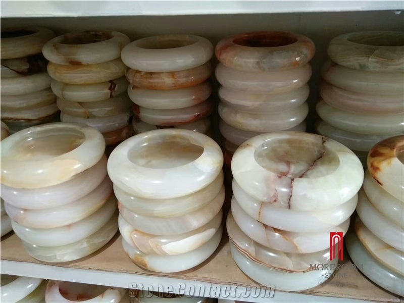 Foshan Sapphire Jade Onyx Round Cigar Ashtray