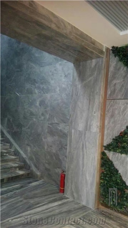 High Polished Grey Marble Customize Marble Top Office Desk Yunfu Price