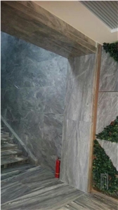 High Polished Grey Marble Customize Marble Top Office Desk Yunfu Price