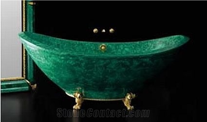 Malachite Marble Design Green Semipreious Stone Mosaic for Bathroom