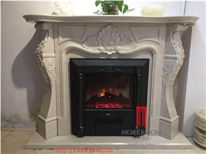 Modern Marble Fireplace Frame in Beautiful Picture, White Marble Fireplace