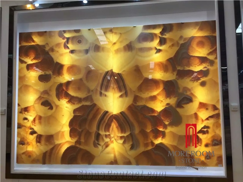 Natrual Jade Stone Laminated Aluminum Honeycomb Panel