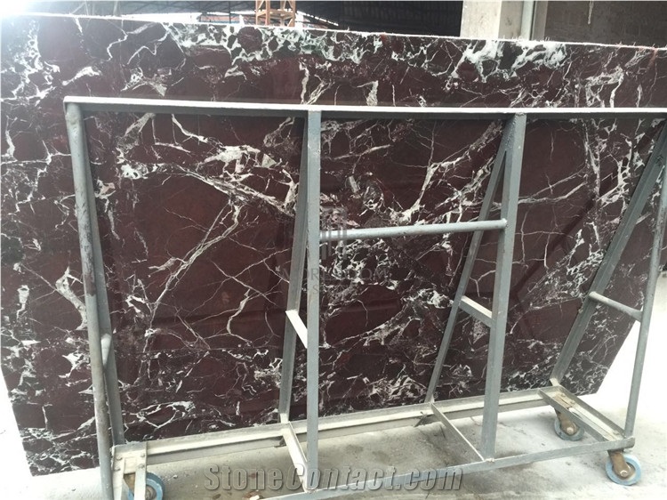 Red Marble Slab Rossa Levanto Marble Floor Tiles