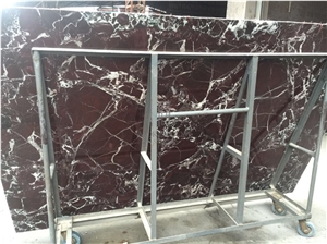 Red Marble Slab Rossa Levanto Marble Floor Tiles