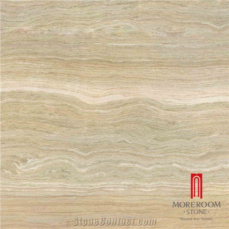 Serpeggianto Designs Porcelain Marble Tile Flooring with Beige Wood Grain Pattern