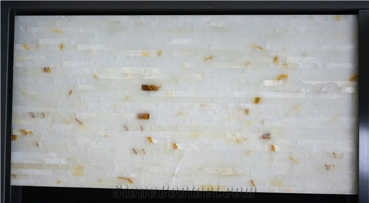 Yellow Wood Vein Jade Stone Wall Mosaic Tile Price Polished Marble Mosaic Tiles Mosaic Moulding Collection