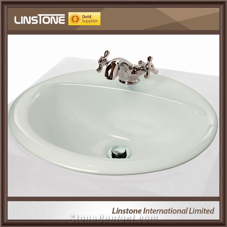 Cheap Items Top Sell Bathroom Ceramic Hand Wash Basin Oval Circle Shape
